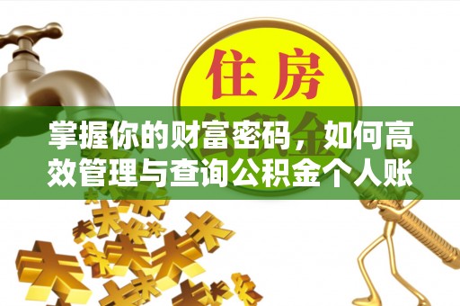 谢岗掌握你的财富密码，如何高效管理与查询公积金个人账户信息